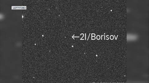 Przelot komety 2I/Borisov zarejestrowany w nocy z 27 na 28 września 2019 roku