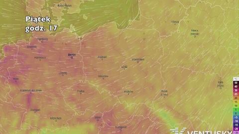 Temperatura w najbliższych dniach (ventusky.com | wideo bez dźwięku)