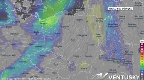 Prognozowane opady w dniach 5.02-9.02