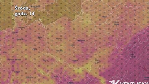 Temperatura w ciągu najbliższych dni (Ventusky.com) | wideo bez dźwięku