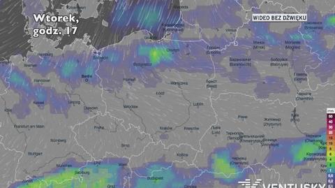 Prognozowane opady w najbliższych dniach