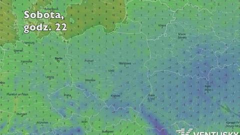 Temperatura w ciągu najbliższych pięciu dni (Ventusky.com) | wideo bez dźwięku