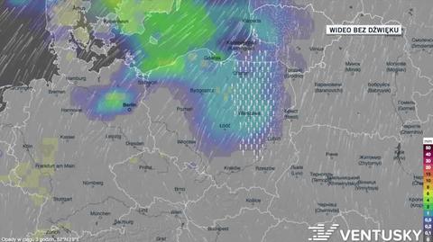 Prognozowane opady na najbliższy tydzień