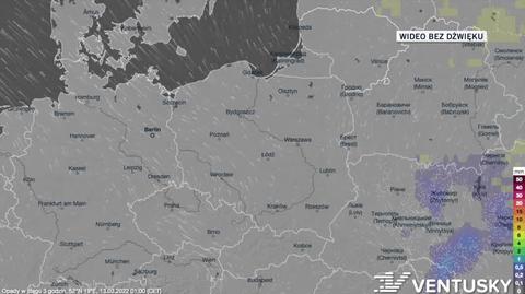 Prognozowane opady w dniach 13-17.03