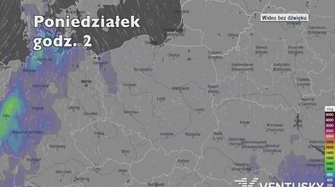 Potencjalny rozwój burz w kolejnych dniach (Ventusky.com | wideo bez dźwięku)