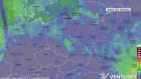 Prognoza porywów wiatru na kolejne dni