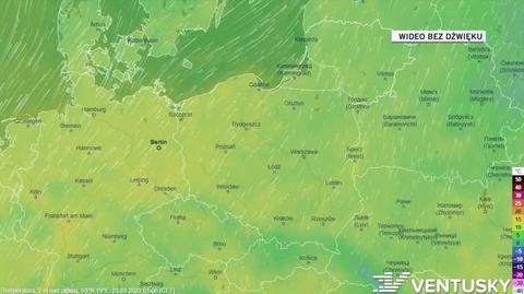 Prognozowana temperatura w kolejnych dniach