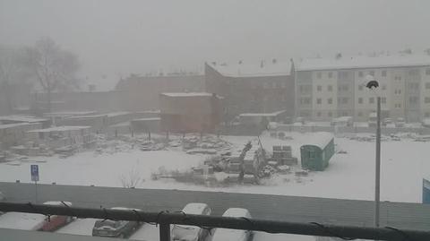 Zamieć śnieżna w Nowej Soli