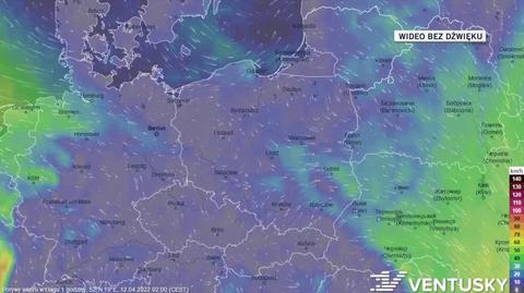 Prognoza porywów wiatru na kolejne dni