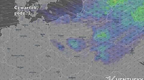 Opady deszczu w ciągu najbliższych pięciu dni (Ventusky.com) | wideo bez dźwięku