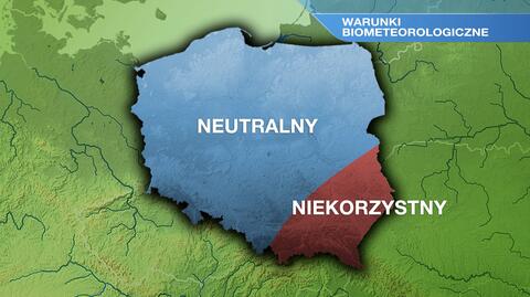 Warunki biometeorologiczne w niedzielę