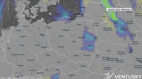 Prognozowane opady w kolejnych dniach