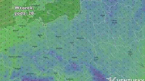 Temperatura w ciągu pięciu dni (Ventusky.com) | wideo bez dźwięku