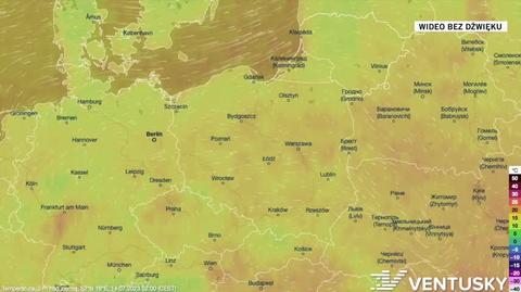 Prognozowana temperatura w najbliższych dniach