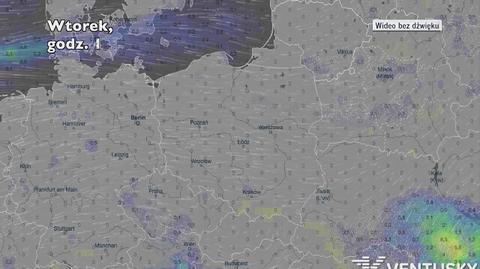 Prognozowane opady w ciągu następnych dni