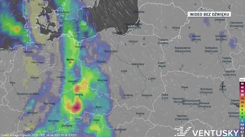 Prognozowane opady w kolejnych dniach