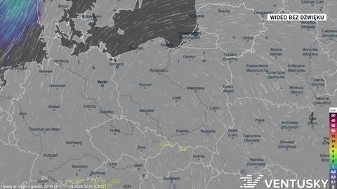 Prognoza opadów w okresie 11-15.04