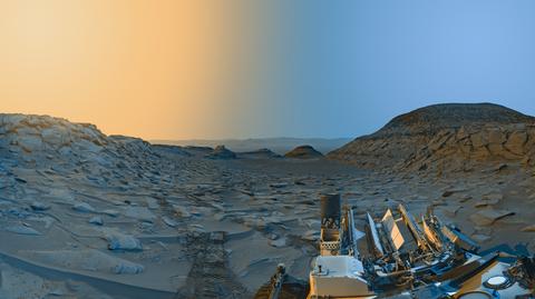 Zdjęcia powierzchni Marsa wykonane przez łazika Curiosity 
