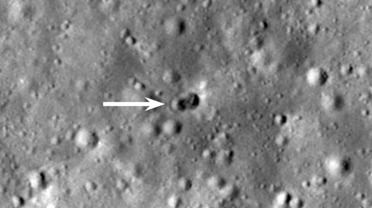 Fragment rakiety uderzył w Księżyc. Na powierzchni Srebrnego Globu powstały dwa kratery