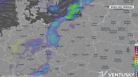 Prognozowane opady na kolejne dni