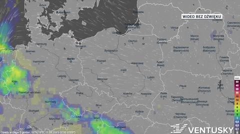 Prognozowane opady w dniach 12-16.05