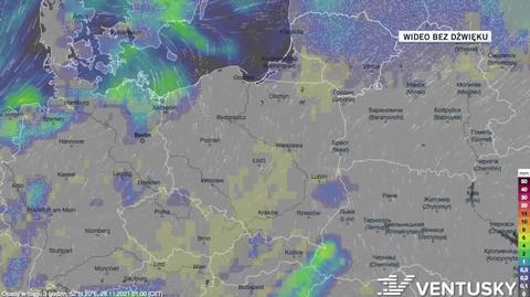 Prognozowane opady w dniach 28.11-02.12