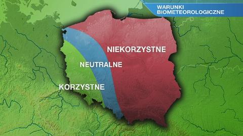 Warunki biometeorologiczne we wtorek