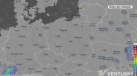 Prognozowane opady w najbliższych dniach