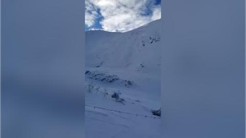 Tatry: lawina śnieżna zeszła na trasę narciarską - nagranie z 2022 roku