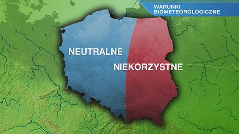 Warunki biometeorologiczne w niedzielę