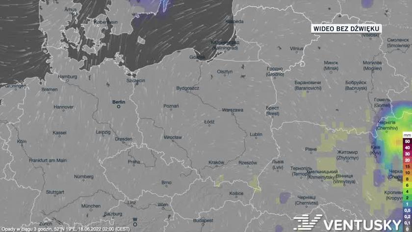 Pronóstico de precipitaciones para el 18-22.06