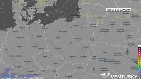 Prognozowane opady w dniach 16-20.06