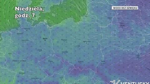 Temperatura w ciągu w kolejnych pięciu dni (Ventusky.com)