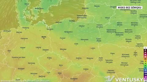 Prognozowana temperatura na kolejne dni