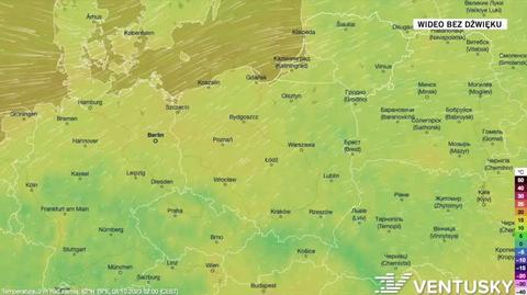 Prognozowana temperatura w następnych dniach