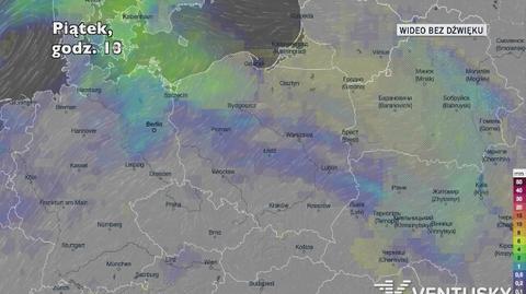 Prognozowane opady w najbliższych dniach