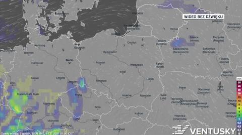Prognozowane opady w dniach 14-18.11