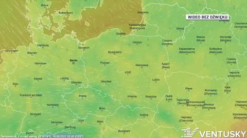 Prognozowana temperatura w kolejnych dniach