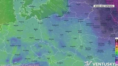 Prognozowana temperatura na kolejne dni