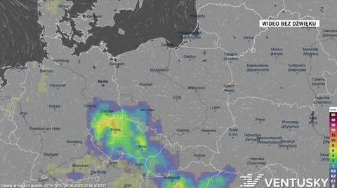 Prognozowane opady w dniach 6-11.06