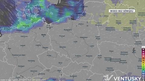 Prognozowane opady w kolejnych dniach 