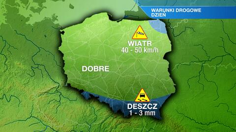 Warunki drogowe we wtorek 7.05