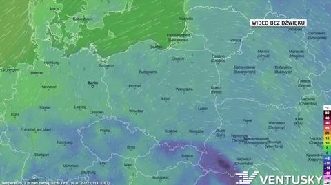 Prognozowana temperatura w dniach 16-20.01