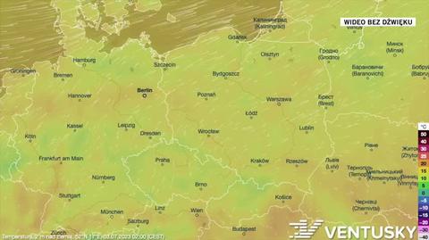 Prognoza temperatury na kolejne dni