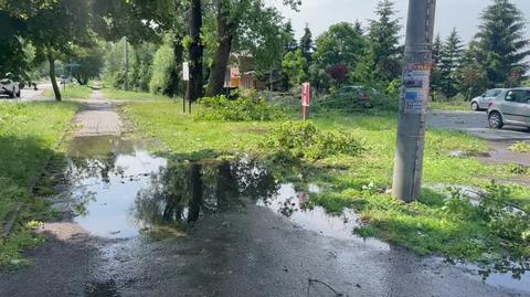 Skutki nawałnicy w Starym Polu