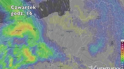 Opady w najbliższych dniach (ventusky.com | wideo bez dźwięku)