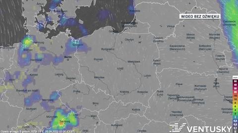 Prognoza opadów w dniach 25-29.09