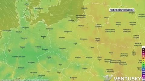 Prognozowana temperatura w kolejnych dniach