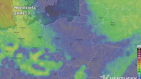 Prędkość wiatru na najbliższe dni