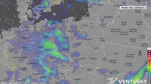 Prognoza opadów na okres 25-29.03